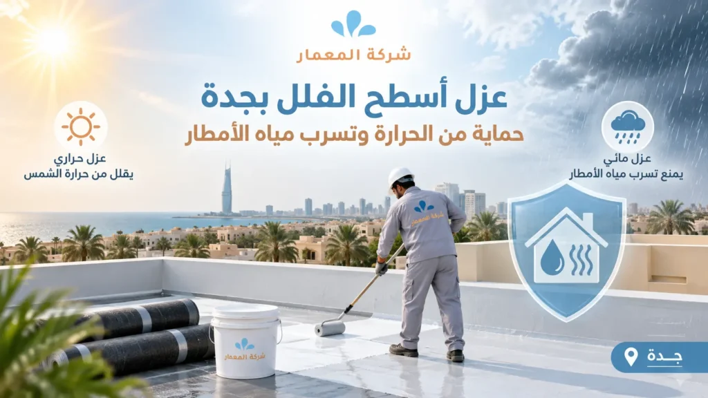 عزل أسطح الفلل بجدة حماية من الحرارة وتسرب مياه الأمطار