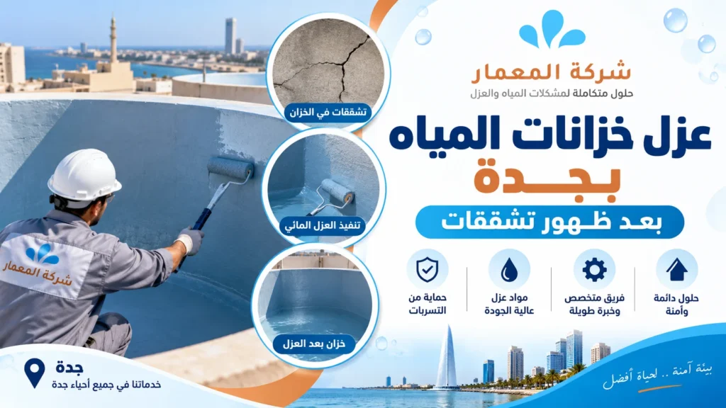 عزل خزانات المياه بجدة بعد ظهور تشققات تشققات خزان المياه بجدة