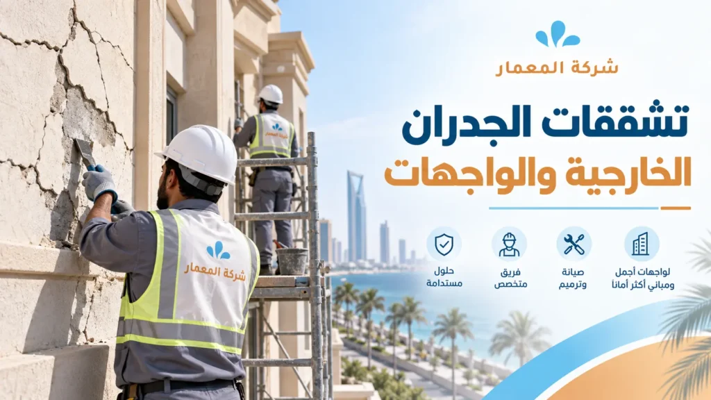 تشققات الجدران الخارجية والواجهات