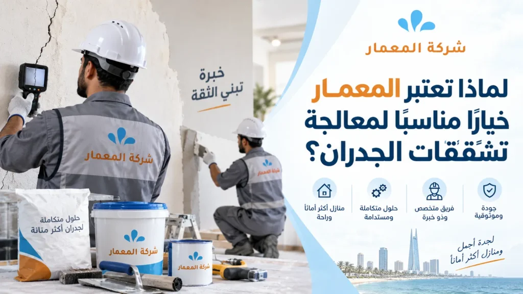 لماذا تعتبر المعمار خيارًا مناسبًا لمعالجة تشققات الجدران؟