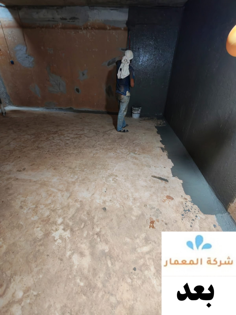 تنظيف وتجهيز الخزان بعد التنفيذ في عزل خزانات بمكة